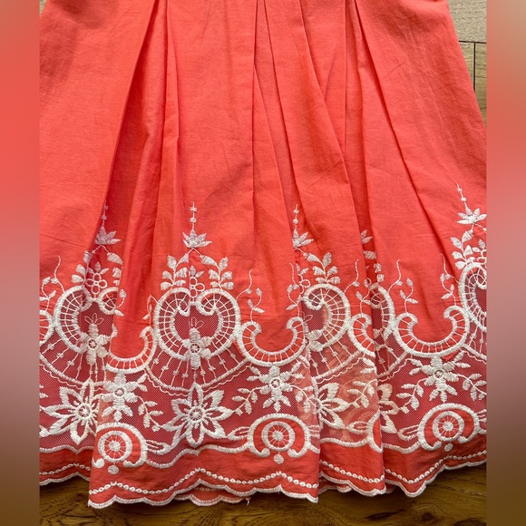 Dillards Jodi Kristopher Strapless Coral Dress Size 5 - Picture 3 of 11